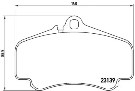 Тормозные колодки BREMBO P65 011