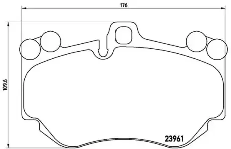 Тормозные колодки BREMBO P65 016