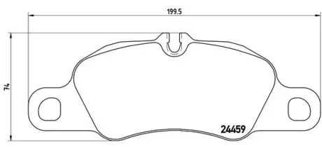 Тормозные колодки BREMBO P65 019