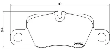 Гальмівні колодки BREMBO P65 020