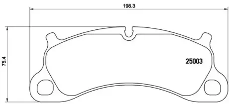 Тормозные колодки BREMBO P65 025