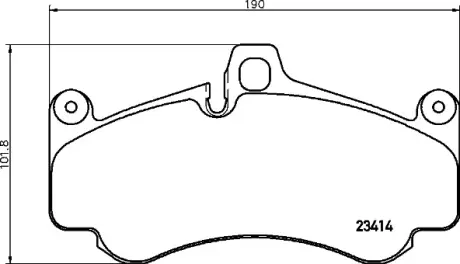 Тормозные колодки BREMBO P65 032