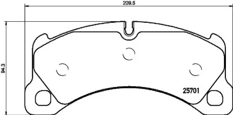 Гальмівні колодки BREMBO P65 033