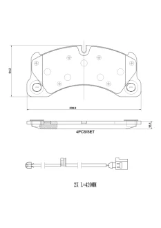 Гальмівні колодки дискові Brembo P65049