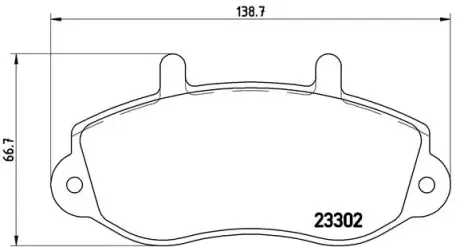 Тормозные колодки BREMBO P68 025