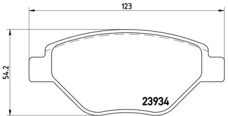 Тормозные колодки BREMBO P68 031