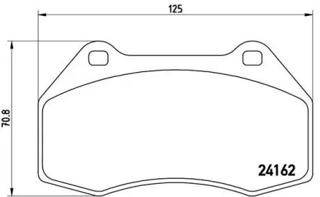 Тормозные колодки BREMBO P68 036
