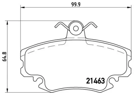 Гальмівні колодки BREMBO P68 038