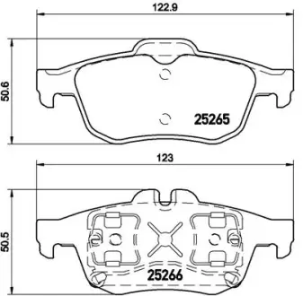 Тормозные колодки BREMBO P68 057