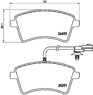 Тормозные колодки BREMBO P68 058