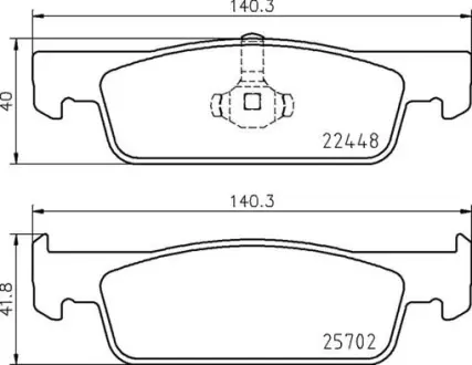 Гальмівні колодки BREMBO P68 069