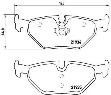 Тормозные колодки BREMBO P71 006