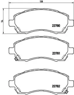 Тормозные колодки BREMBO P78 009