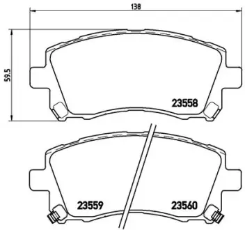 Тормозные колодки BREMBO P78010