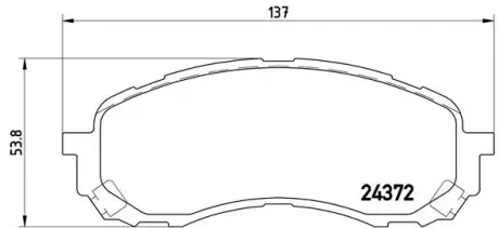 Гальмівні колодки BREMBO P78 015