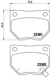 Тормозные колодки BREMBO P78 016