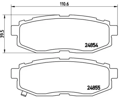Тормозные колодки BREMBO P78 018