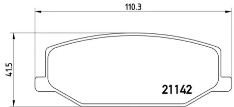 Тормозные колодки BREMBO P79 001