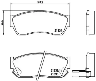 Гальмівні колодки BREMBO P79 005