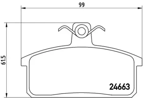 Гальмівні колодки BREMBO P79 007