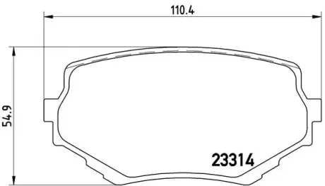 Гальмівні колодки BREMBO P79 009