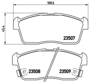 Тормозные колодки BREMBO P79 012