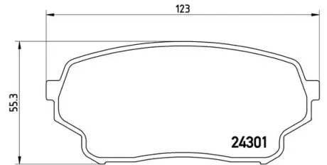 Гальмівні колодки BREMBO P79 019