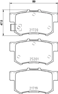 Тормозные колодки BREMBO P79 027