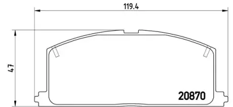 Гальмівні колодки BREMBO P83 011