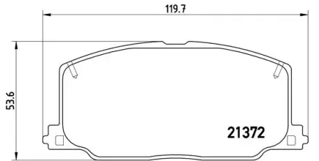Гальмівні колодки BREMBO P83 016