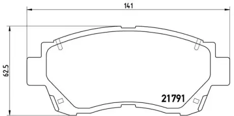Тормозные колодки BREMBO P83 027
