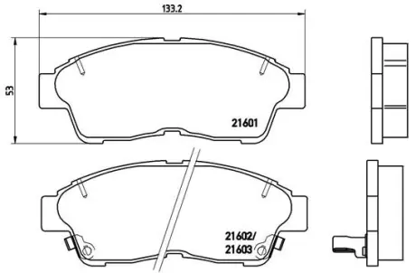 Гальмівні колодки BREMBO P83 034