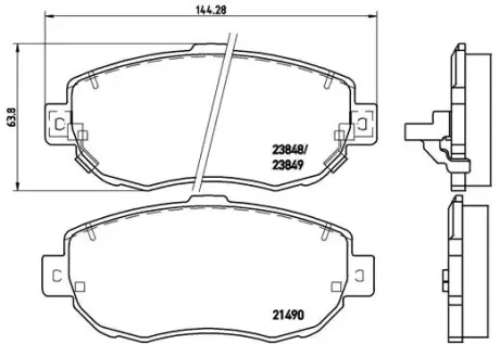 Гальмівні колодки BREMBO P83 037