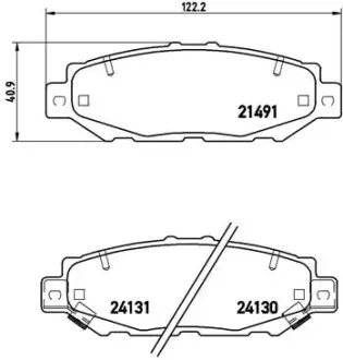 Тормозные колодки BREMBO P83 038