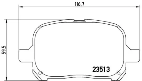 Тормозные колодки BREMBO P83 040