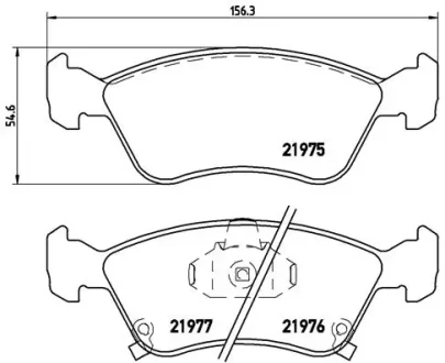 Гальмівні колодки дискові Brembo P83041