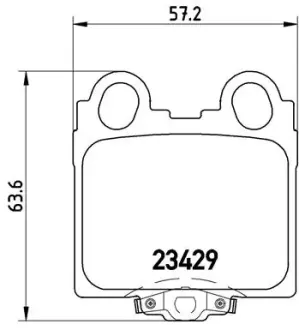 Тормозные колодки BREMBO P83 045