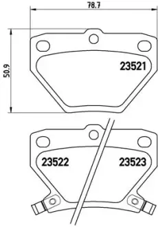 Гальмівні колодки BREMBO P83 052