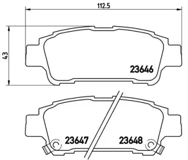 Гальмівні колодки BREMBO P83 056