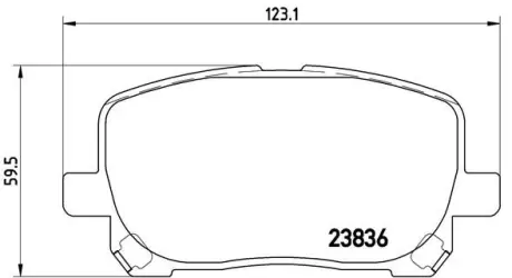 Гальмівні колодки BREMBO P83 061