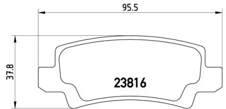 Гальмівні колодки BREMBO P83 065