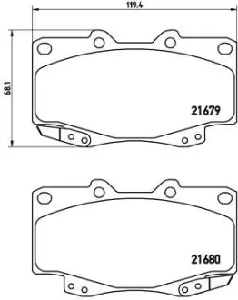 Тормозные колодки BREMBO P83 069
