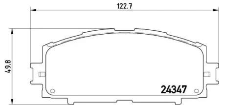 Тормозные колодки BREMBO P83 086