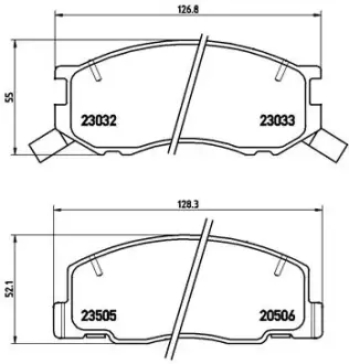 Тормозные колодки BREMBO P83 093