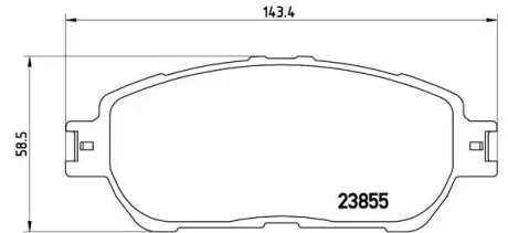 Тормозные колодки BREMBO P83 105