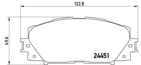 Тормозные колодки BREMBO P83 106