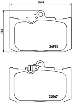 Тормозные колодки BREMBO P83 131