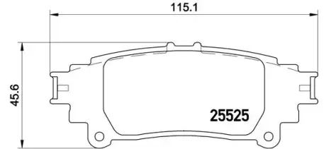Тормозные колодки BREMBO P83 132