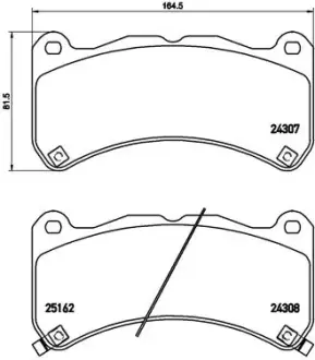 Тормозные колодки BREMBO P83 146