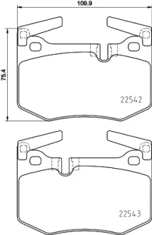 Тормозные колодки BREMBO P83 164